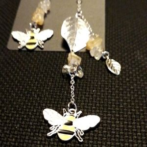 Asymmetrical Bee Earring Set